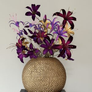 Zijden boeket Silk-ka flowers met vaas