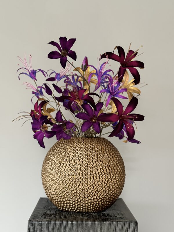 Zijden boeket Silk-ka flowers met vaas