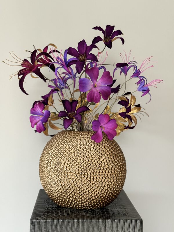 Zijden boeket Silk-ka flowers met vaas - Image 3