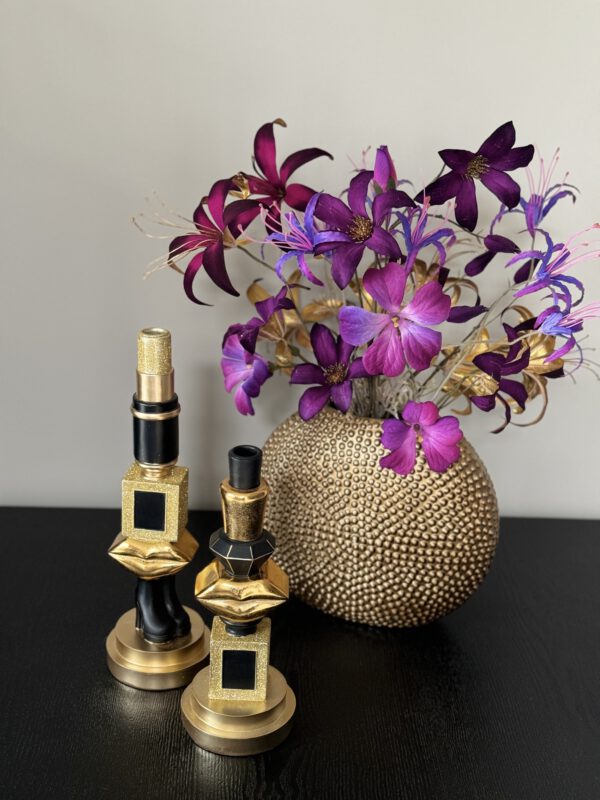 Zijden boeket Silk-ka flowers met vaas - Image 4