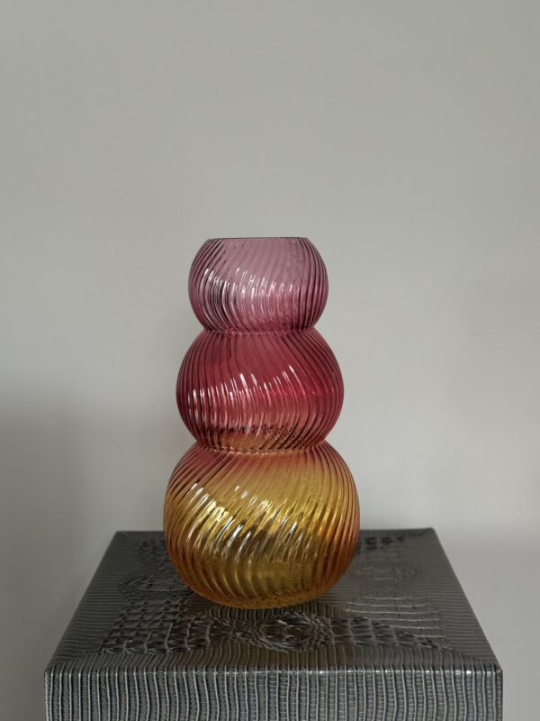 Colmore vaas rond Red/Yellow