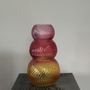 Colmore vaas rond Red/Yellow