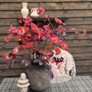 Winters zijden boeket